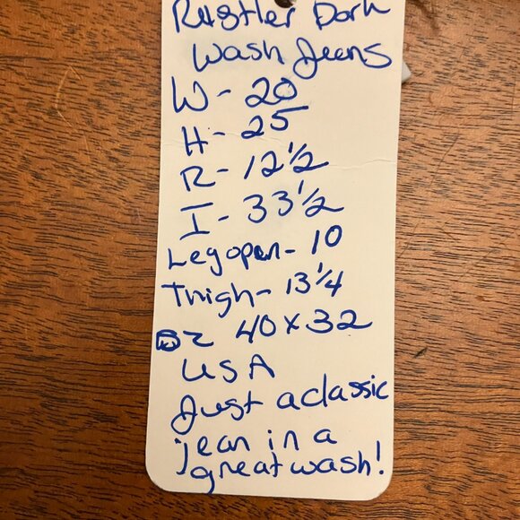 Vintage Rustler Denim Jeans - Picture 10 of 11